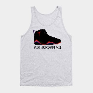 AIR JORDAN VII RETRO PIXELATED ART SHOE COLLECTION Tank Top